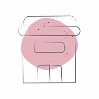 Icon Apartment. related to Retirement symbol. Color Spot Style. design editable vector