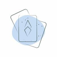 Icon Card Game. related to Retirement symbol. Color Spot Style. design editable vector