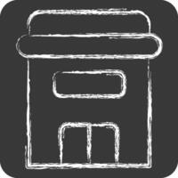 Icon Apartment. related to Retirement symbol. chalk Style. design editable vector