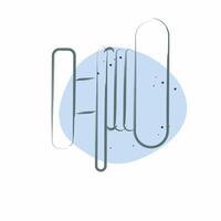 Icon Toil. related to Vape symbol. Color Spot Style. design editable vector