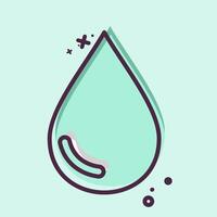 Icon Liquid. related to Vape symbol. MBE style. design editable vector