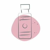 Icon Nicotine. related to Vape symbol. Color Spot Style. design editable vector