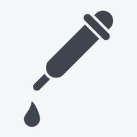 Icon Pipette. related to Vape symbol. glyph style. design editable vector