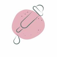 Icon Pipette. related to Vape symbol. Color Spot Style. design editable vector