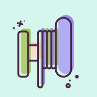 Icon Toil. related to Vape symbol. MBE style. design editable vector