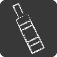 Icon CBD. related to Vape symbol. chalk Style. design editable 1 vector
