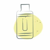 Icon Vape. related to Vape symbol. Color Spot Style. design editable vector