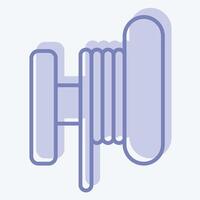 Icon Toil. related to Vape symbol. two tone style. design editable vector