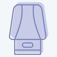 Icon Cartridge. related to Vape symbol. two tone style. design editable 1 vector