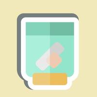 Sticker Dentures. related to Retirement symbol. design editable vector