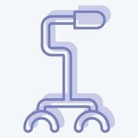 Icon Stick. related to Retirement symbol. two tone style. design editable vector