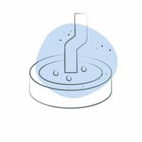 Icon Cigarette Stub. related to Smoking symbol. Color Spot Style. design editable vector