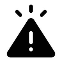 Simple Important glyph icon. The icon can be used for websites, print templates, presentation templates, illustrations, etc vector