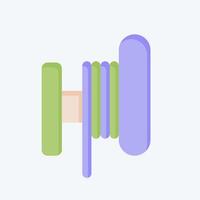 Icon Toil. related to Vape symbol. flat style. design editable vector