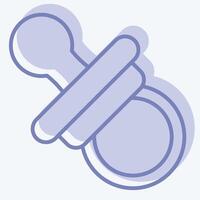 Icon Niplle Toy. related to Kindergarten symbol. two tone style. design editable vector