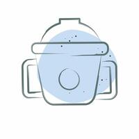 Icon Milk Bottle. related to Kindergarten symbol. Color Spot Style. design editable vector