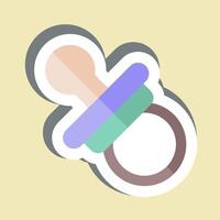 Sticker Niplle Toy. related to Kindergarten symbol. design editable vector