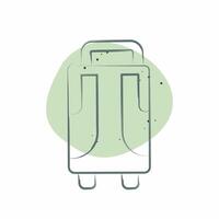 Icon Baggage. related to Travel symbol. Color Spot Style. design editable vector