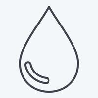 Icon Liquid. related to Vape symbol. line style. design editable vector