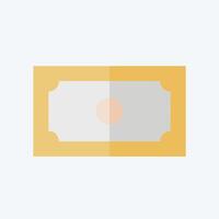 Icon Cash. related to Parking symbol. flat style. design editable vector