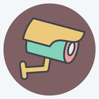 Icon Camera. related to Parking symbol. color mate style. design editable vector