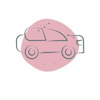 Icon Car. related to Parking symbol. Color Spot Style. design editable vector