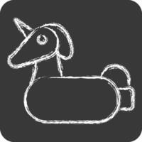 Icon Life Saver. related to Summer symbol. chalk Style. design editable vector
