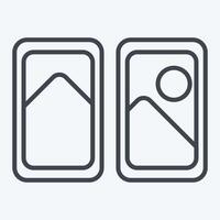 Icon Airplane Window. related to Travel symbol. line style. design editable vector