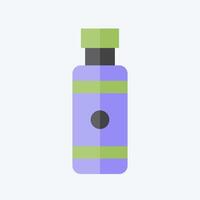 Icon Nicotine. related to Vape symbol. flat style. design editable vector