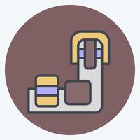 Icon Carousel. related to Travel symbol. color mate style. design editable vector