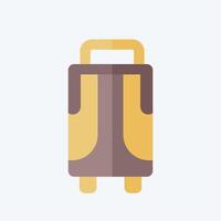 Icon Baggage. related to Travel symbol. flat style. design editable vector