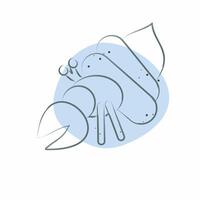 Icon Crab. related to Summer symbol. Color Spot Style. design editable vector