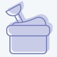 Icon Sand Box. related to Kindergarten symbol. two tone style. design editable vector