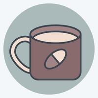 Icon Coffe. related to Travel symbol. color mate style. design editable vector