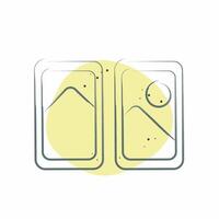 Icon Airplane Window. related to Travel symbol. Color Spot Style. design editable vector