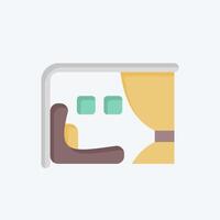 Icon First Class. related to Travel symbol. flat style. design editable vector