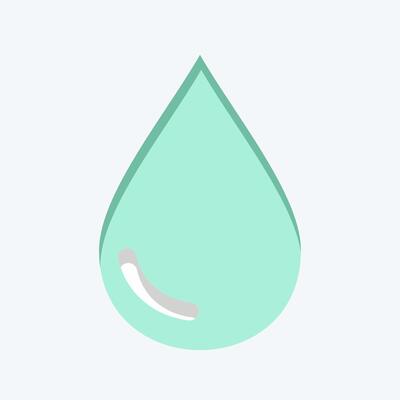 Icon Liquid. related to Vape symbol. flat style. design editable
