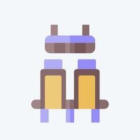 Icon Terminal Builder. related to Travel symbol. flat style. design editable vector