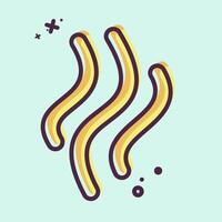 Icon Smoke. related to Smoking symbol. MBE style. design editable vector