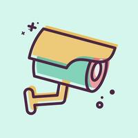 Icon Camera. related to Parking symbol. MBE style. design editable vector