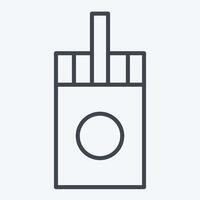 Icon Sticks. related to Vape symbol. line style. design editable vector