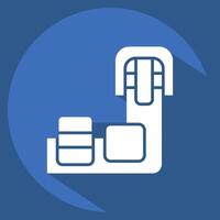 Icon Carousel. related to Travel symbol. long shadow style. design editable vector