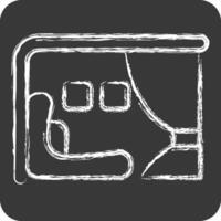 Icon First Class. related to Travel symbol. chalk Style. design editable vector