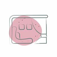 Icon First Class. related to Travel symbol. Color Spot Style. design editable vector