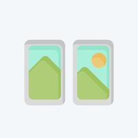 Icon Airplane Window. related to Travel symbol. flat style. design editable vector