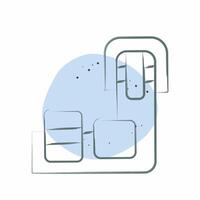 Icon Carousel. related to Travel symbol. Color Spot Style. design editable vector