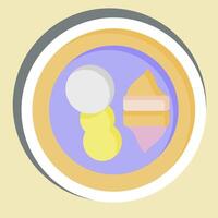 Sticker mango. related to Summer symbol. design editable vector