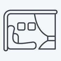 Icon First Class. related to Travel symbol. line style. design editable vector