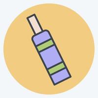 Icon CBD. related to Vape symbol. color mate style. design editable 1 vector