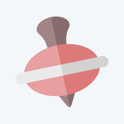 Icon Spinner. related to Kindergarten symbol. flat style. design editable